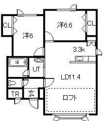 BOXF棟の間取り