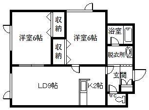 アルカディア北門AB棟の間取り