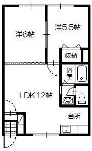 エーコーエミールたかすの間取り