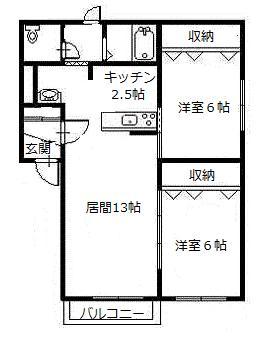 エスティパレスTAIRAの間取り