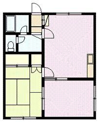 マンションつるやの間取り