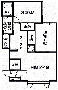 ベラーノA棟の間取り