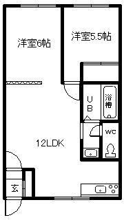 エーコーエミールたかすの間取り