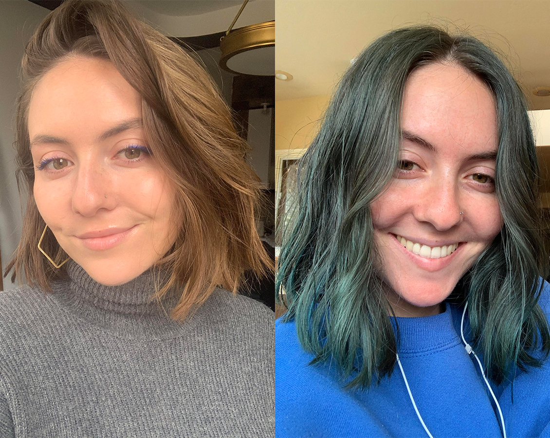 6. Before and After: Blue Hair Transformations - wide 1