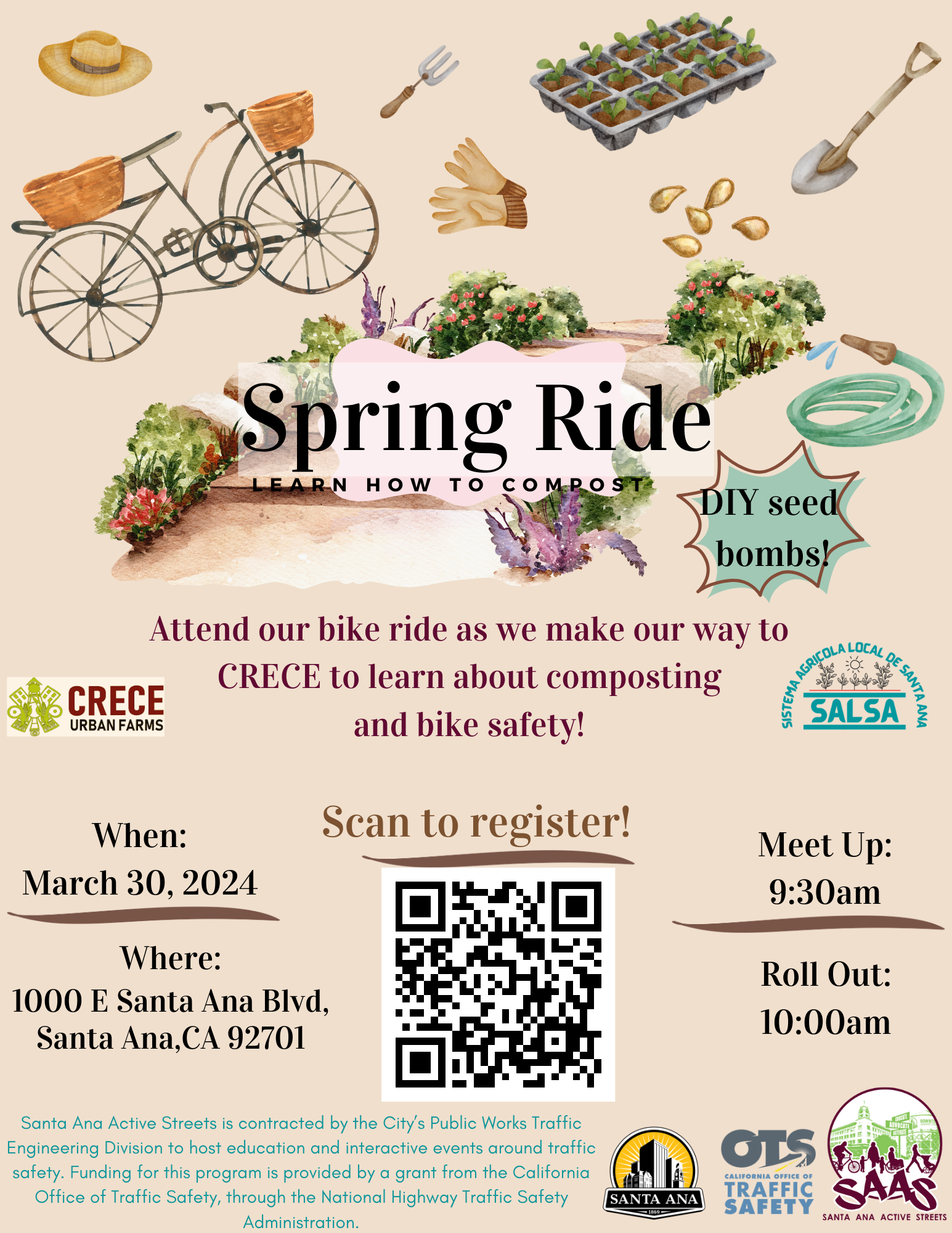 Spring Bicycle Ride & Learn How to Compost English Flyer 3_30_2024.png