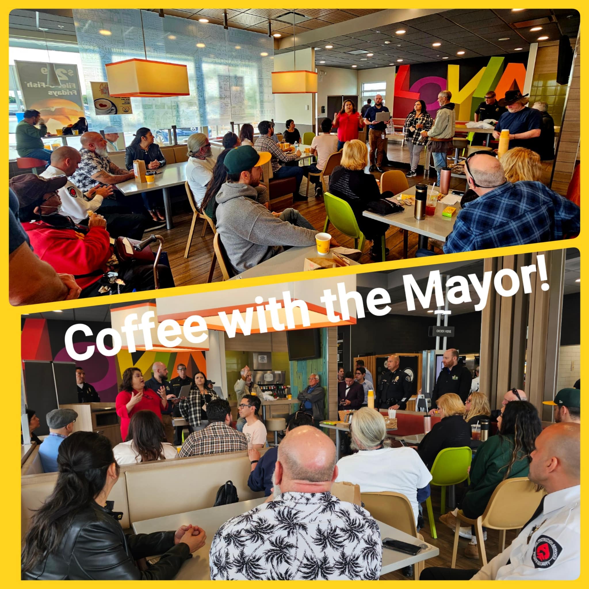 Coffee with the Mayor and McDonalds