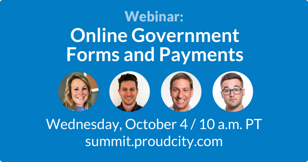 Webinar: Online Government Forms and Payments