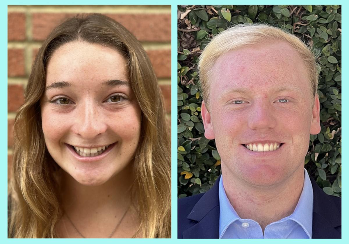 headshots of interns Sydney and Robert