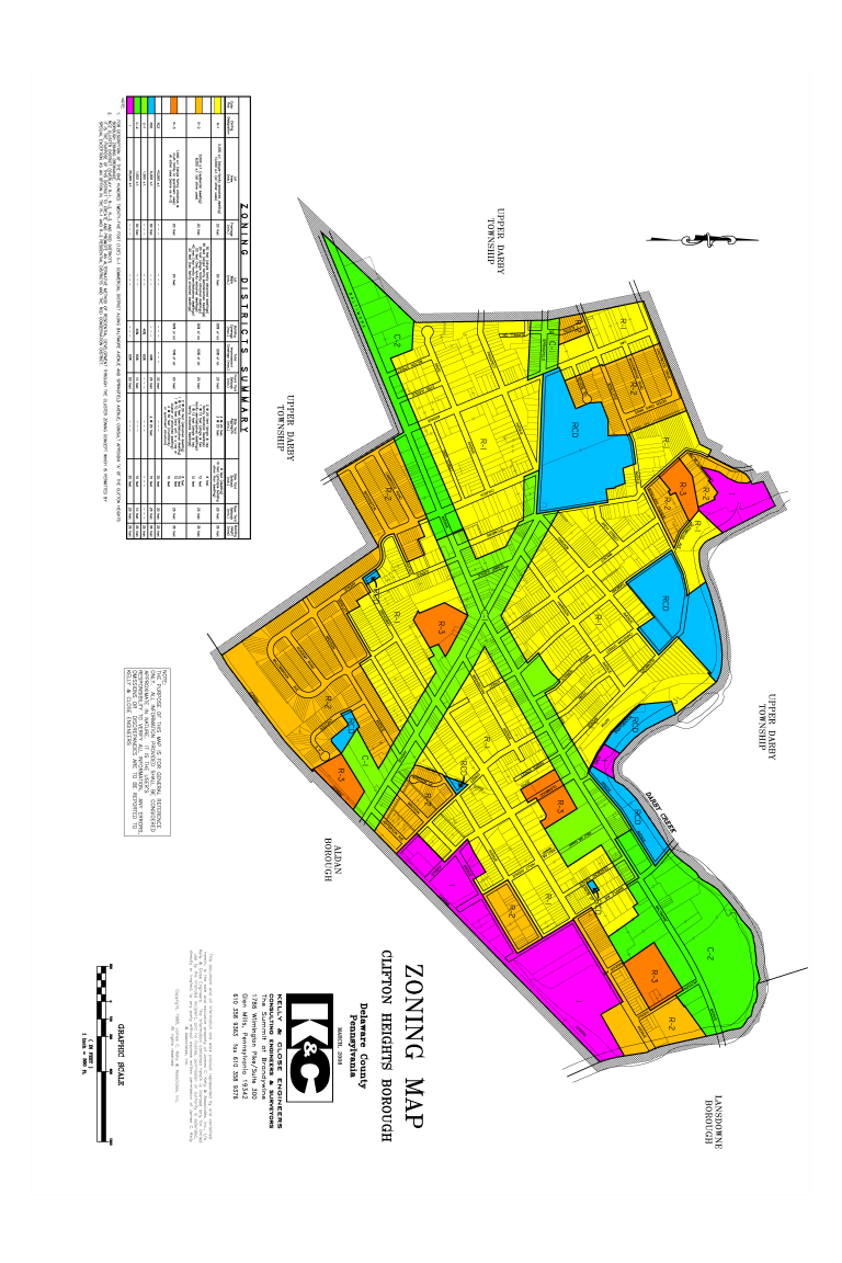 Zoning & Zoning Map - Clifton Heights, PA