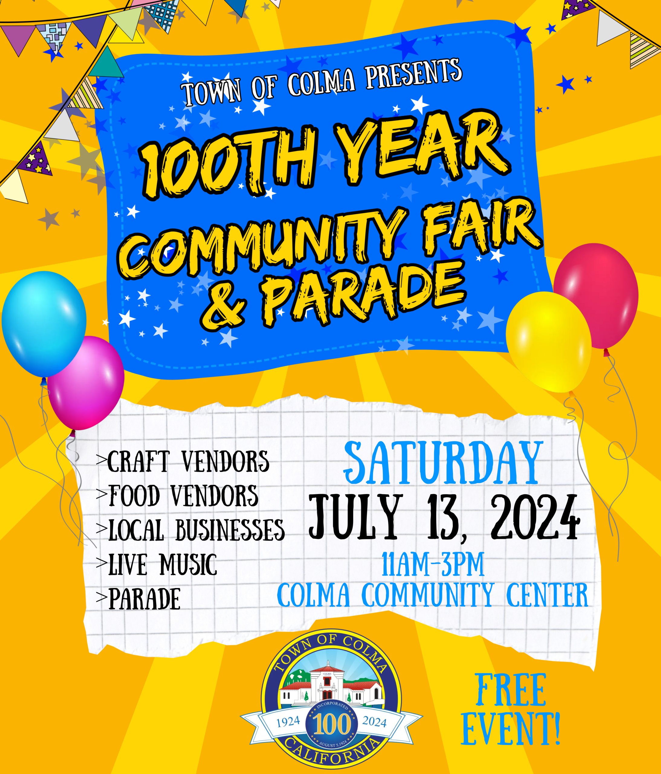 Community Fair 2024 Flyer