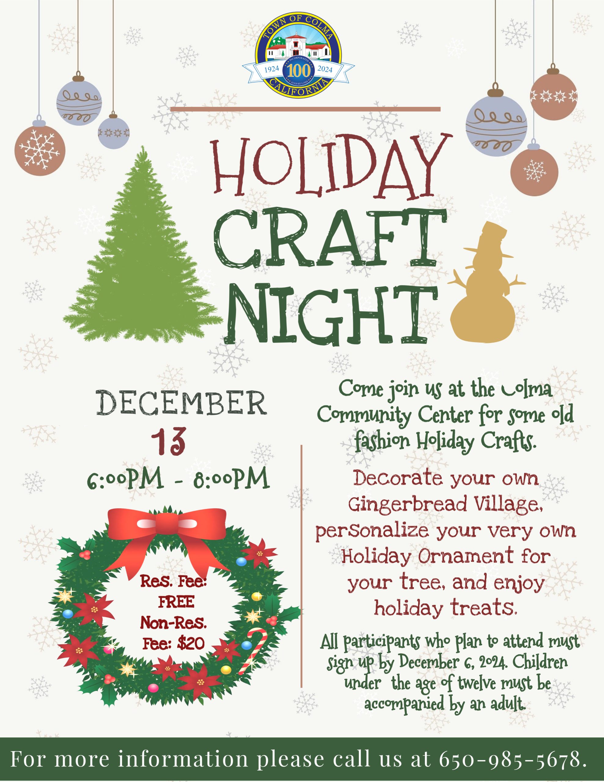 Holiday Craft Night 2024