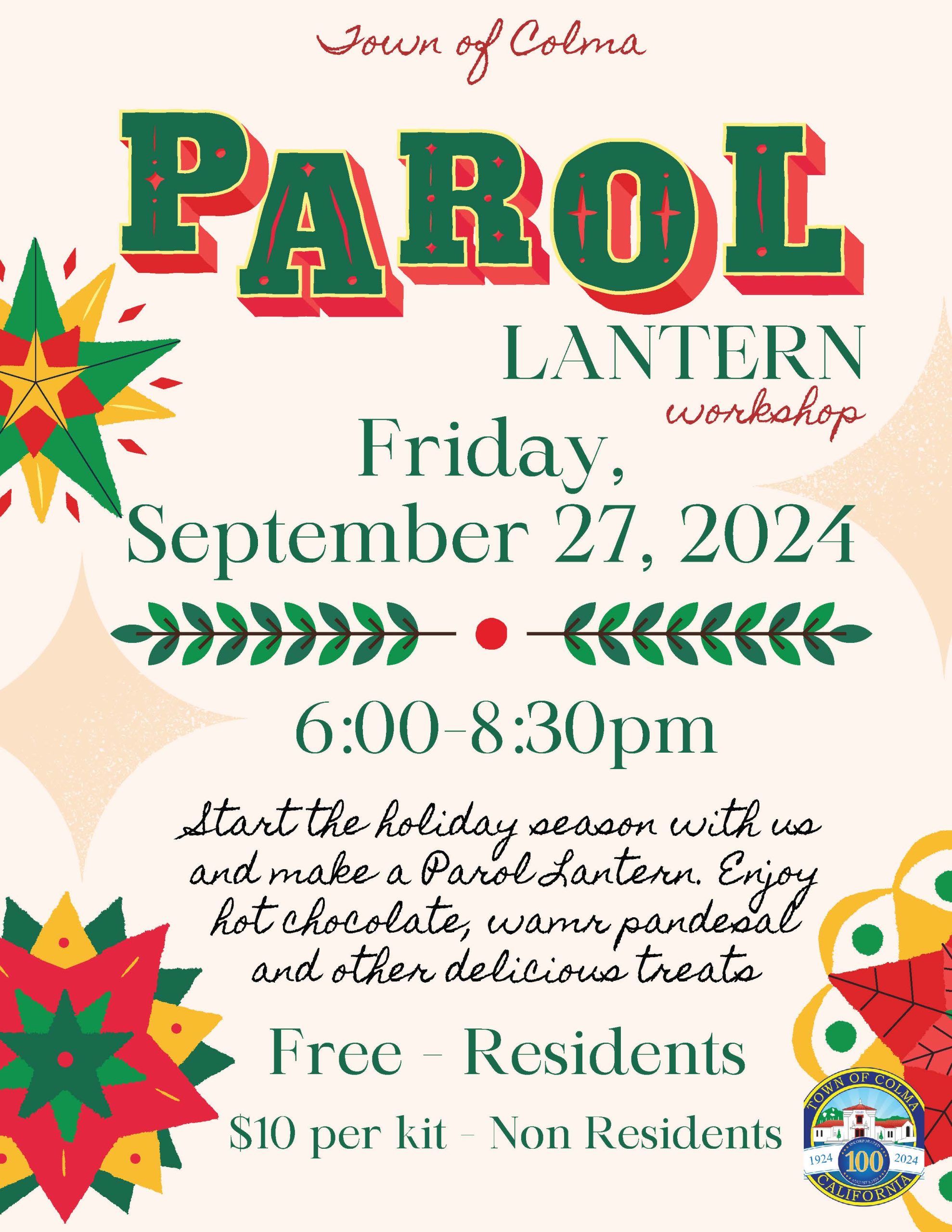 Parol Lantern Workshop Flyer