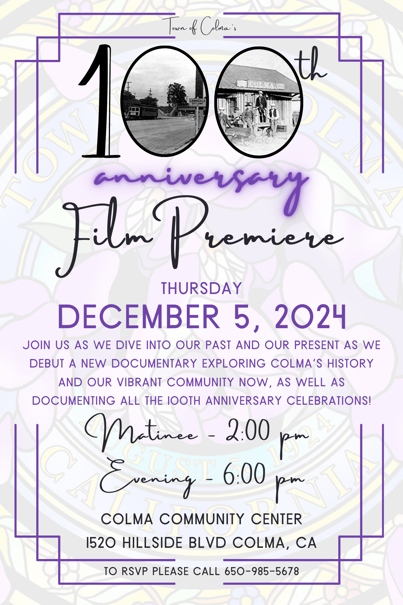 100th Anniversary Film Flyer