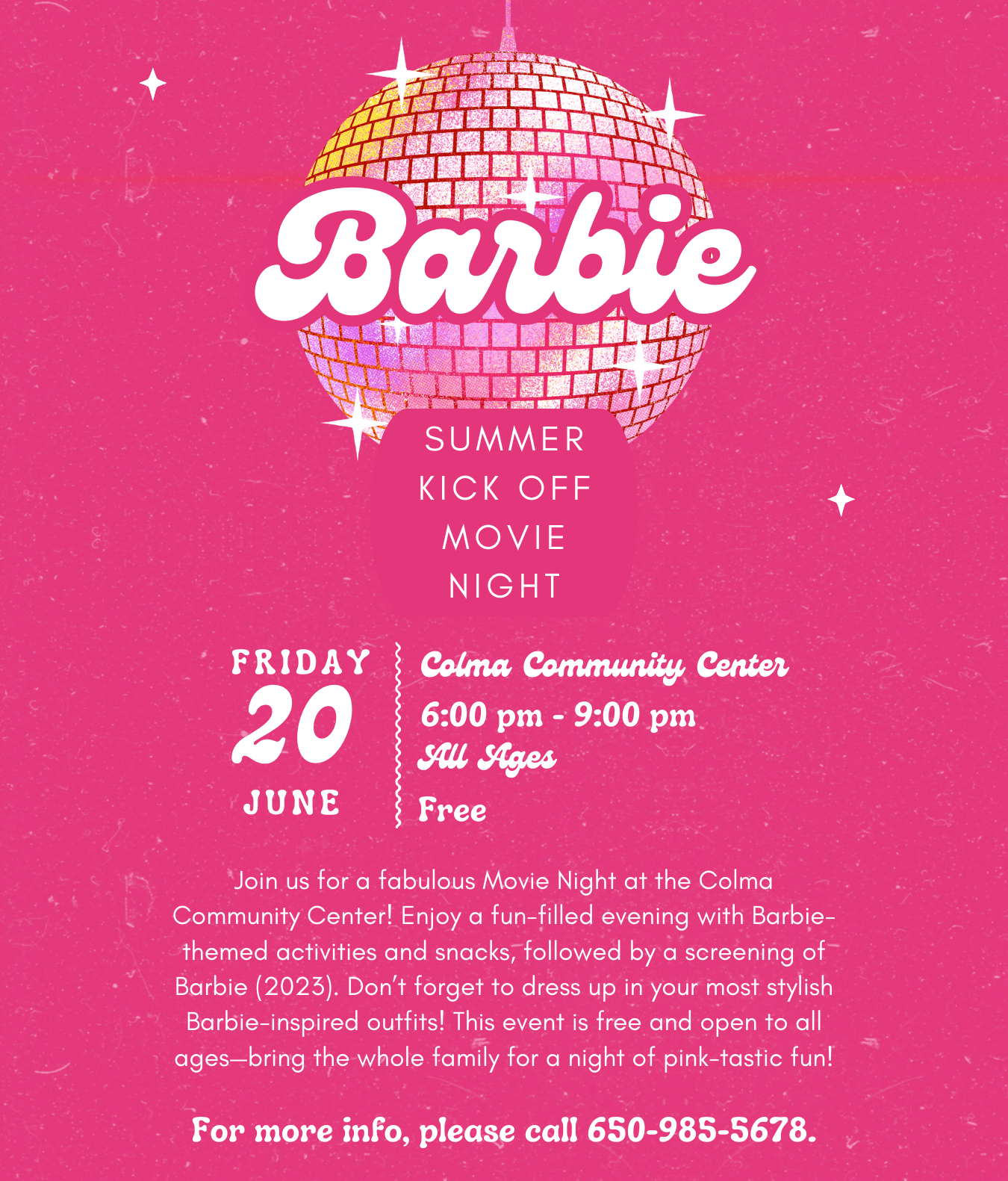 Summer Kickoff Movie Night Flyer