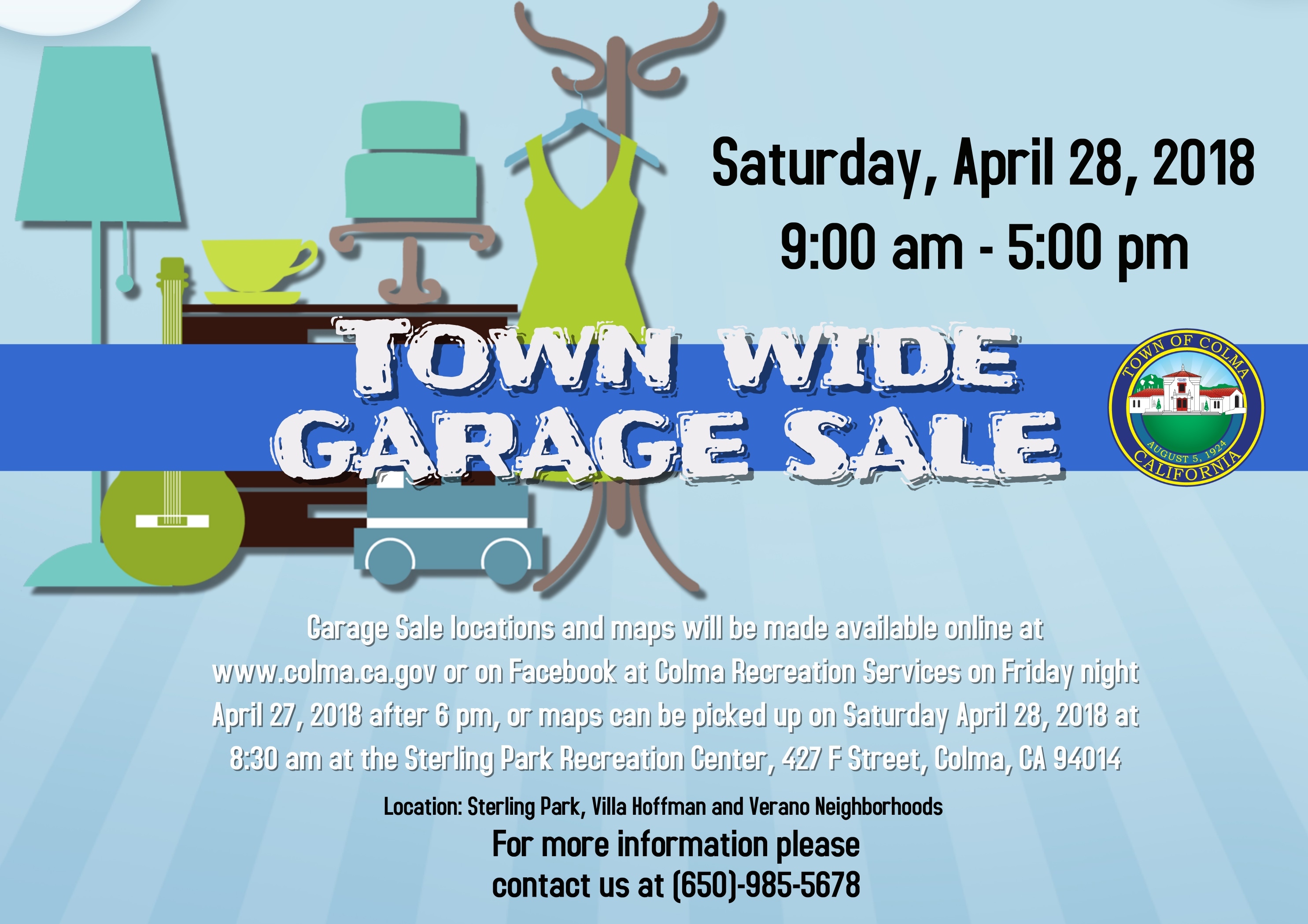 Town Wide Garage Sale 2018 Town Of Colma