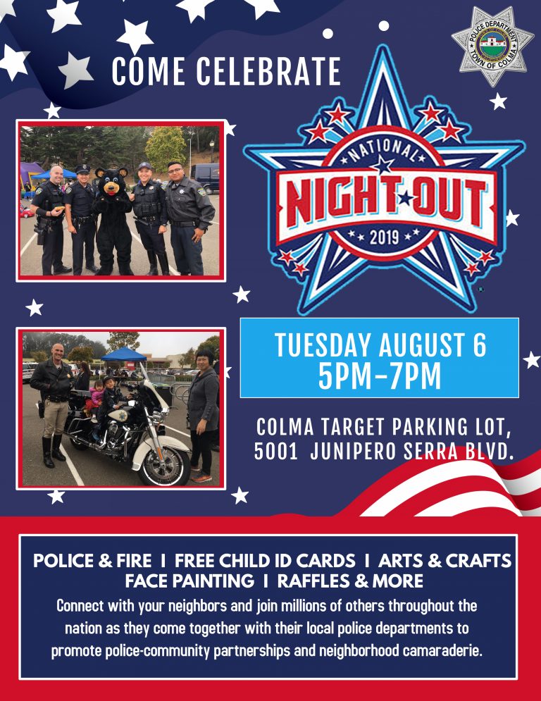 National Night Out Town of Colma