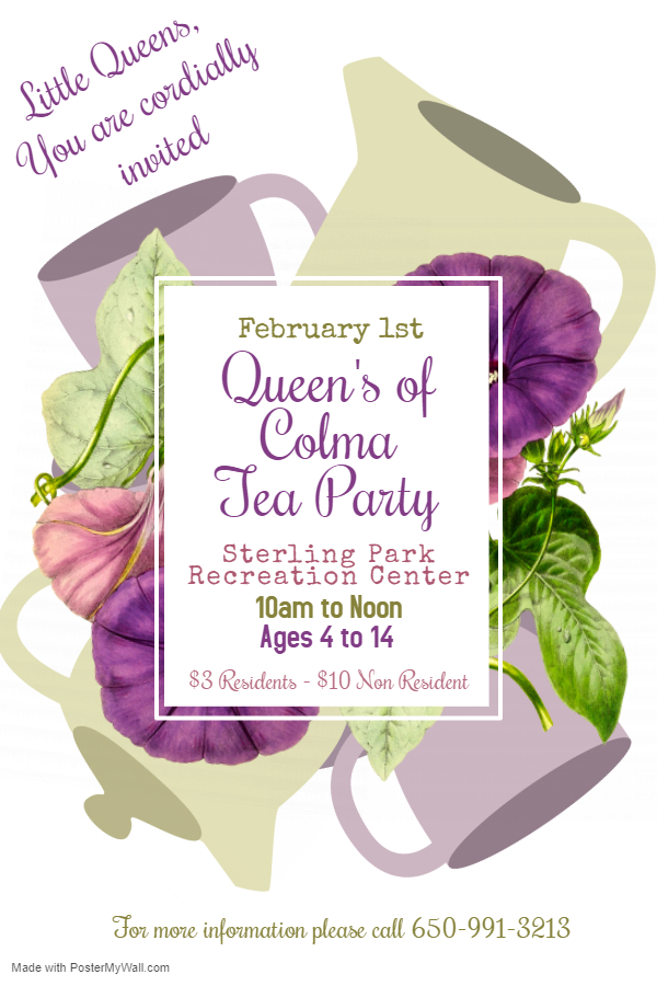 Flyer for tea party