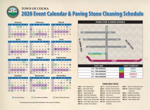 2020 Colma Paving Stone Calendar E F st