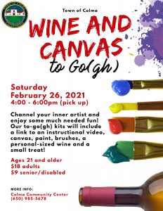 Wine and Canvas Flyer