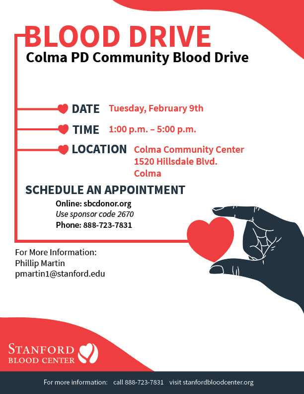 blood drive flyer