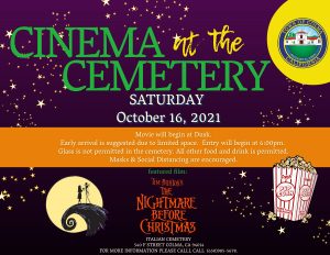 Cinema at the Cemetery flyer