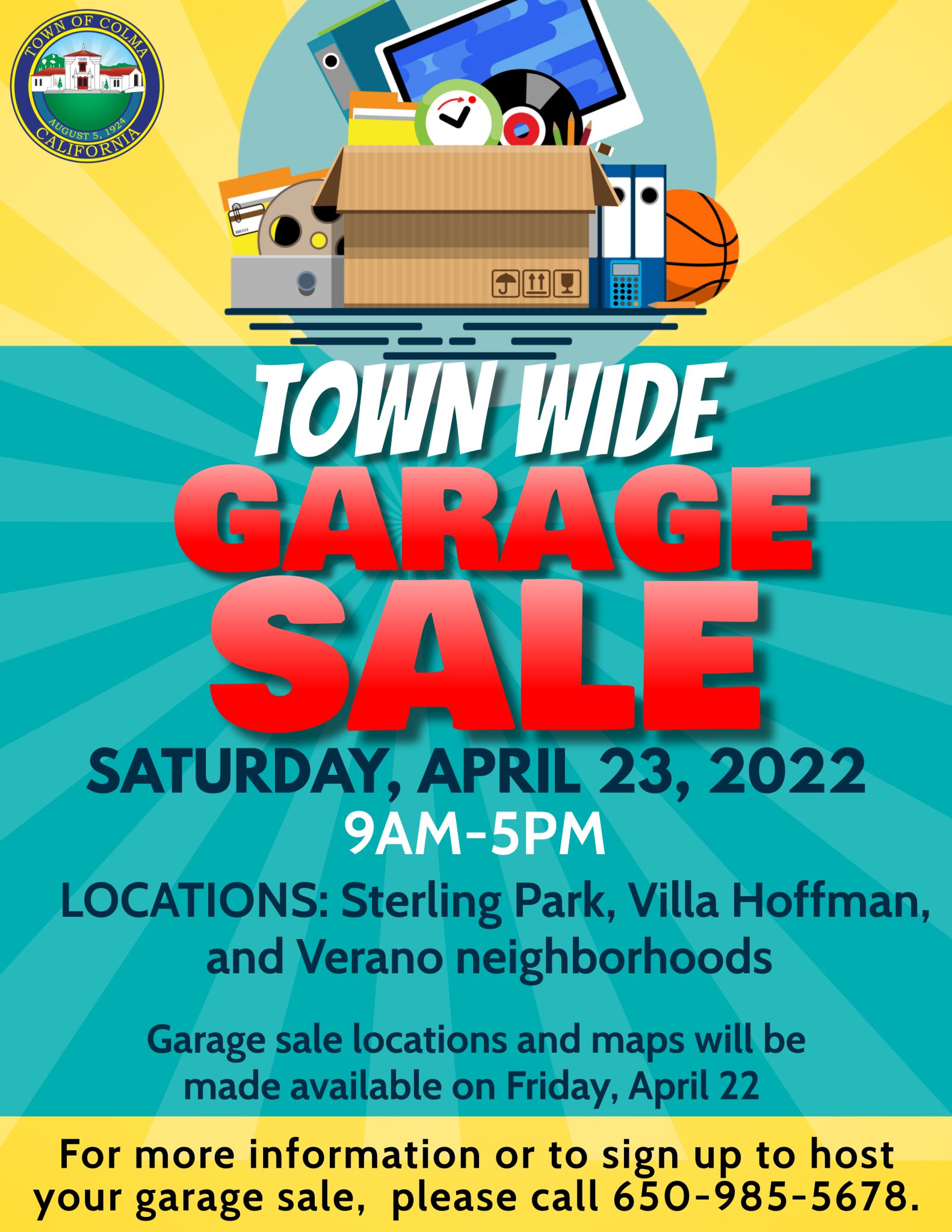 Town Wide Garage Sale 2022 Town of Colma