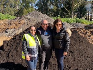 Monica Devincenzi, Municipal Relationship Manager - Republic Services, Hector Gonzalez, General Manager - Woodlawn Cemetery and Kathleen Gallagher, Sustainability Coordinator – Town of Colma