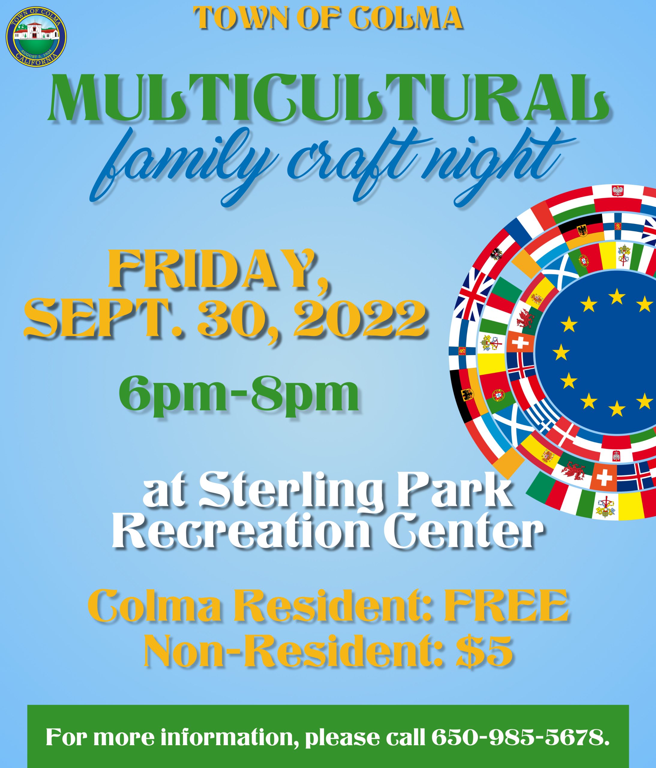 Multicultural Craft Night Flyer