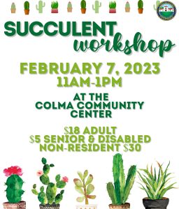 Succulent Workshop Flyer