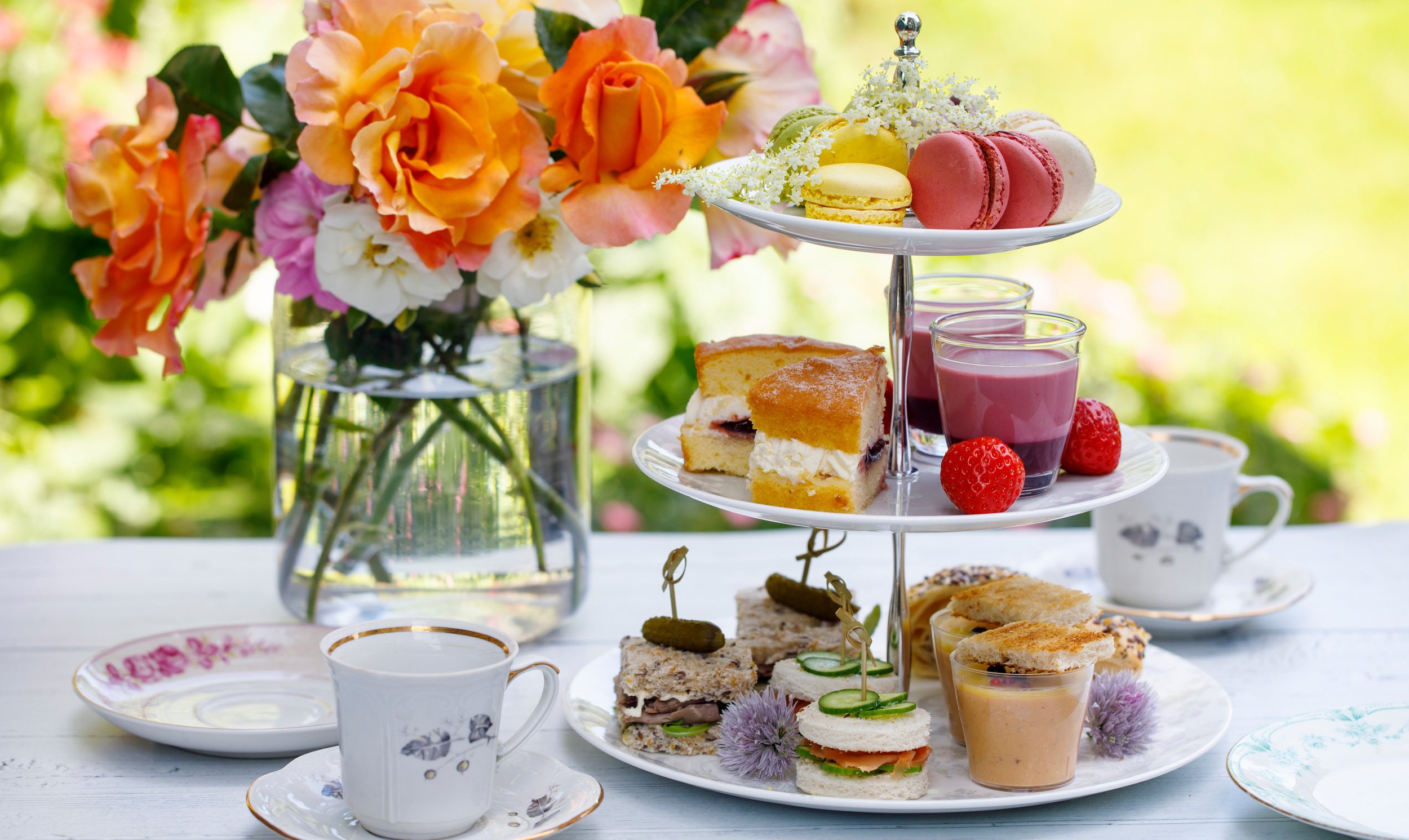 Afternoon Tea In a Garden