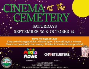 Cinema At The Cemetery Flyer