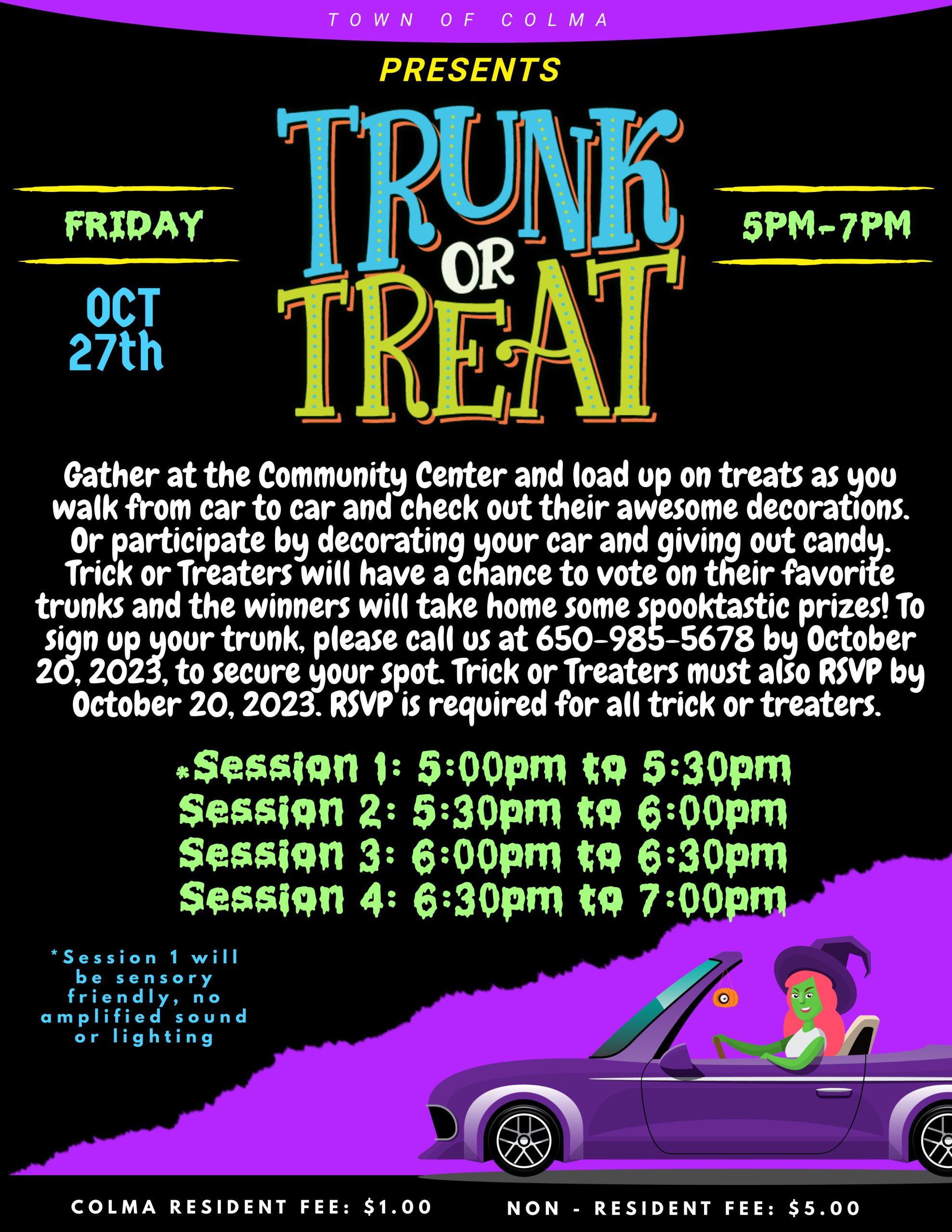 Trunk Or Treat flyer