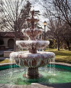 icy fountain