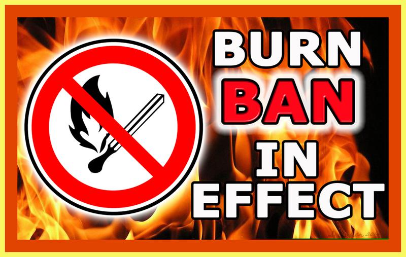 Emergency Total Burn Ban in Effect De Leon