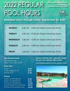 New Pool Hours