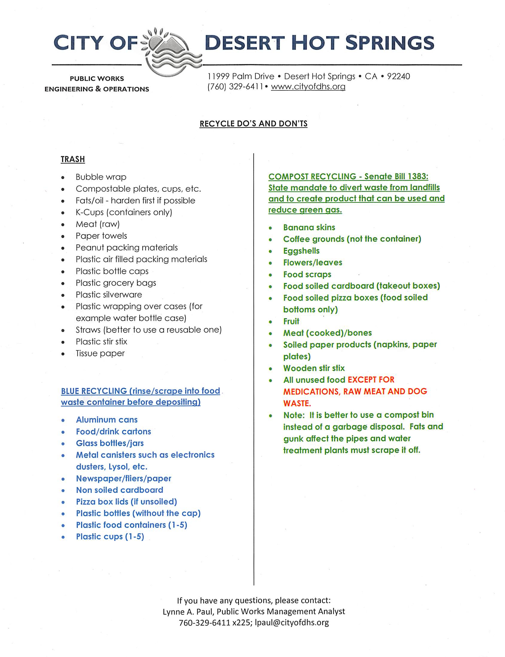 Bulky Item Pick-Ups/ Illegal Dumping