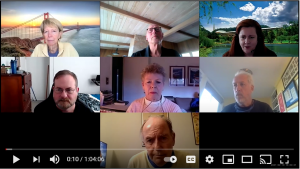 screenshot of the virtual work group meeting