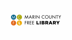 Logo image - four circles with the letters "m", "c", "f", "l", and text reading "marin county free library"