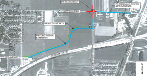 Map showing intersection of Rickelman and Fourth