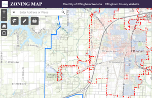 map view of zoning data