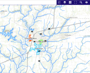 Tax increment finance districts map