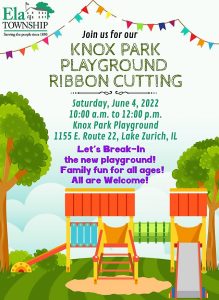 Knox Park Playground Ribbon Cutting