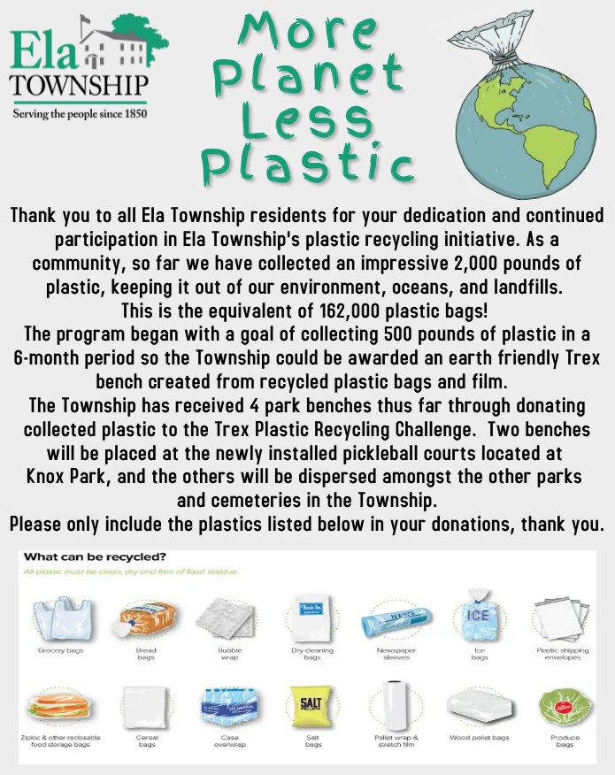 Ela Township Plastic Recycling Program - Ela Township, IL