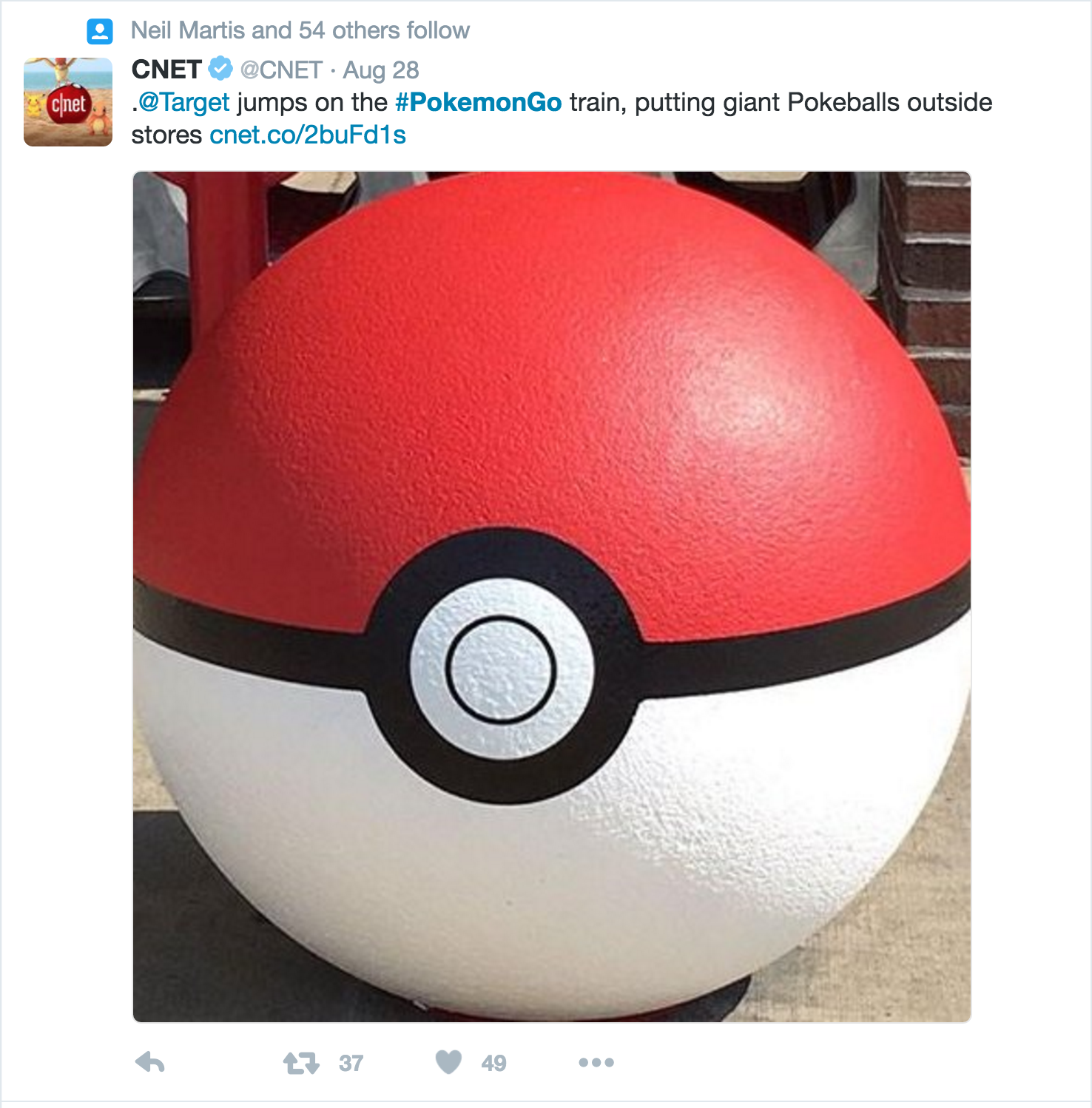 Giant Pokeballs outside Target_Twitter.