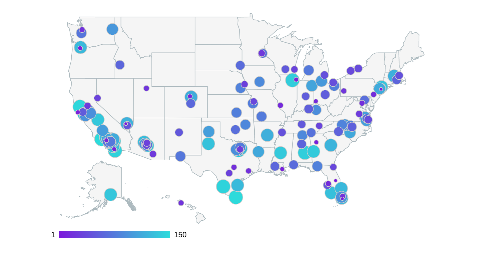 WalletHub's ranking of fun cities in the US