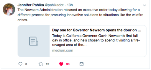 Tweets Newsom