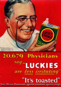 Old Lucky Strike ad