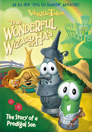 The cover of a Veggie Tales video about the Prodigal Son