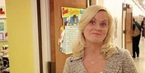 Leslie Knope of "Parks and Recreation" fame discusses people caring loudly about her.