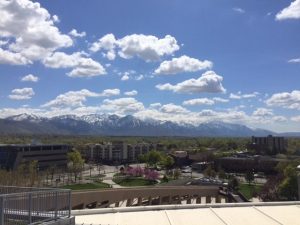 Salt Lake City view from the library roof